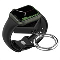 Apple Watch Series 7/SE/6/5/4/3/2/1 Schlüsselanhänger Kabelloses Ladegerät - Schwarz