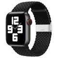 Apple Watch Series 7/SE/6/5/4/3/2/1 Gestrickter Armband - 45mm/44mm/42mm - Schwarz