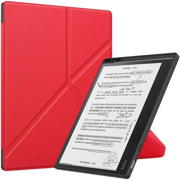 Kobo Elipsa 2E Origami Ständer Folio Hülle - Rot