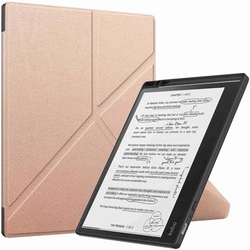 Kobo Elipsa 2E Origami Ständer Folio Hülle - Roségold