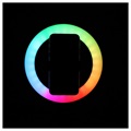 Ksix Studio Live LED Colors Tripod Ständer mit Ring Licht - 14W