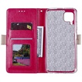 Lace Pattern Huawei P40 Lite Wallet Hülle - Hot Pink