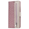 Lace Pattern Samsung Galaxy A52 5G, Galaxy A52s Wallet Hülle - Rosa