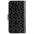 Lace Pattern iPhone X / iPhone XS Wallet Hülle