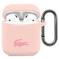 Lacoste AirPods / AirPods 2 Liquid Silikonhülle - Rosa