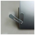 Laptop-Erweiterung Magnetischer Ständer für Smartphone - Silber