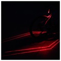 Laser Fahrrad Rücklicht & Laser Pointer - IPX5 - Rot