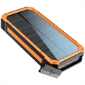 Goobay Schnell Solar Powerbank 20000mAh - USB-C, USB - Schwarz