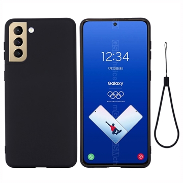 Samsung Galaxy S21 FE 5G Liquid Silikonhülle - Schwarz