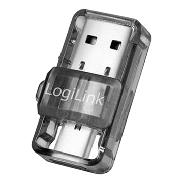 LogiLink BT0054 USB-C/USB-A Bluetooth 5.0 Adapter - Transparentes Grau