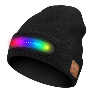 M1-BTD4 LED-Beanie-Mütze mit Bluetooth 5.4 und Stereo-Lautsprechern