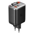 Mcdodo CH-4281 40W GaN-Schnellladegerät mit 65cm einziehbarem USB-C Kabel und USB-C, USB-A Anschlüssen - Schwarz