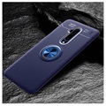 OnePlus 7T Pro Magnetische Schutzhülle m. Ringhalter - Blau