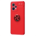 OnePlus Nord CE 2 Lite 5G Magnetische Schutzhülle mit Ringhalter - Rot