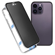 iPhone 15 Pro Magnetisches Cover mit Sichtschutz aus Gehärtetem Glas