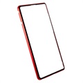 Samsung Galaxy S22 Ultra 5G Magnetisches Cover mit Panzerglas - Rot