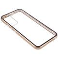 Samsung Galaxy S22 5G Magnetisches Cover mit Panzerglas - Gold