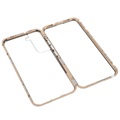 Samsung Galaxy S22 5G Magnetisches Cover mit Panzerglas - Gold