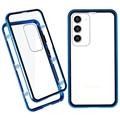 Samsung Galaxy S23+ 5G Magnetisches Cover mit Panzerglas - 9H - Blau