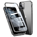iPhone 11 Pro Magnetisches Hülle mit Panzerglas - 9H - Schwarz