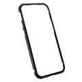 iPhone 13 Magnetisches Cover mit Panzerglas - Schwarz