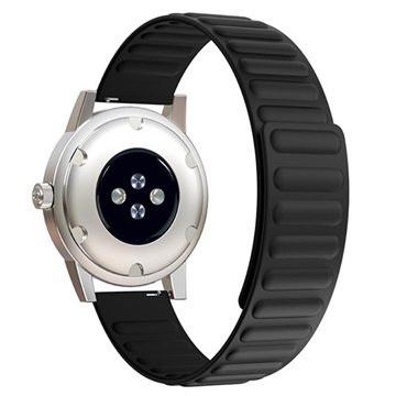 Samsung Galaxy Watch4/Watch4 Classic Magnetische Silikon Sportarmband - Schwarz