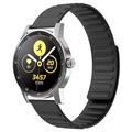 Samsung Galaxy Watch4/Watch4 Classic Magnetische Silikon Sportarmband - Schwarz