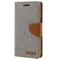 Samsung Galaxy J3 (2015) Mercury Goospery Canvas Diary Geldbörse Tasche