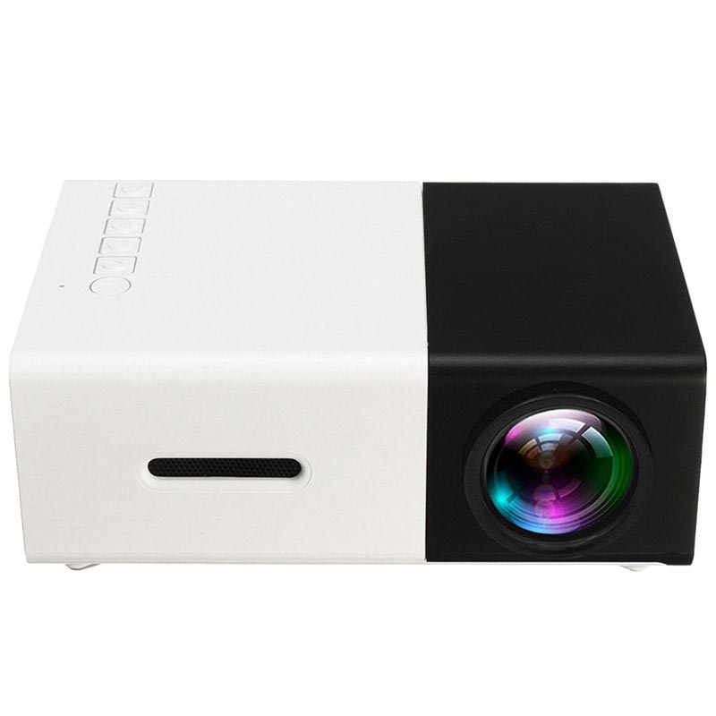 Mini Beamer 1080P, YG300 Tragbarer LED Projektor unterstützt 1080P  Video-Beamer für Party HDMI/USB/AV/Audio HD Heimkino Projektor für 20-80  Zoll