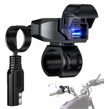 Motorrad-Lenker-USB-Ladegerät 18W - Schwarz