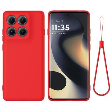 Motorola Edge (2025) Liquid Silikonhülle mit Handschlaufe