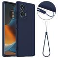 Motorola Edge 50 Fusion/G96 Liquid Silikonhülle - MagSafe-kompatibel - Dunkel Blau