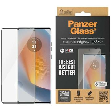 Motorola Edge 50 Fusion/Moto G85/G96 PanzerGlass Ultra-Wide Fit EasyAligner Panzerglas - 9H - Schwarz Rand