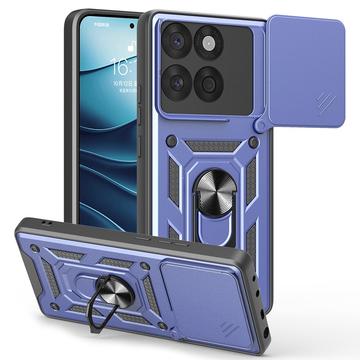 Motorola Edge 60 Fusion Drehring-Hybrid Hülle mit Kameraschutz - Blau