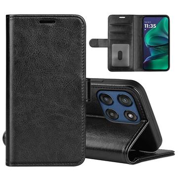 Motorola Moto G Stylus 5G (2025)/Edge 60 Stylus Wallet Schutzhülle mit Magnetverschluss - Schwarz