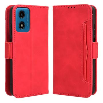 Motorola Moto G24 Power/G04/E14 Wallet Hülle mit Kartenhalter - Rot