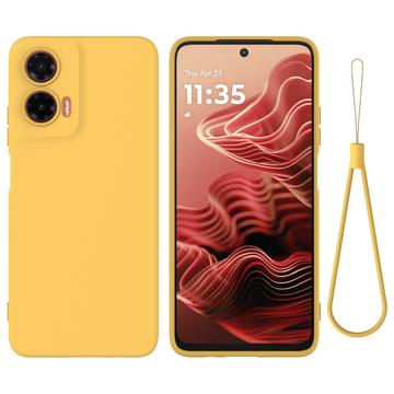 Motorola Moto G35 Liquid Silikonhülle - Gelb