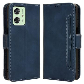 Motorola Moto G54 Wallet Hülle mit Kartenhalter - Blau