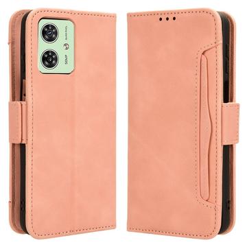 Motorola Moto G54 Wallet Hülle mit Kartenhalter - Rosa