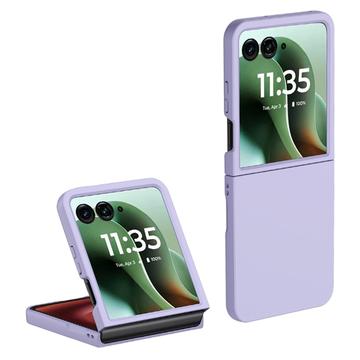 Motorola Razr 60 Ultra Gummierte Kunststoff Hülle - Violett