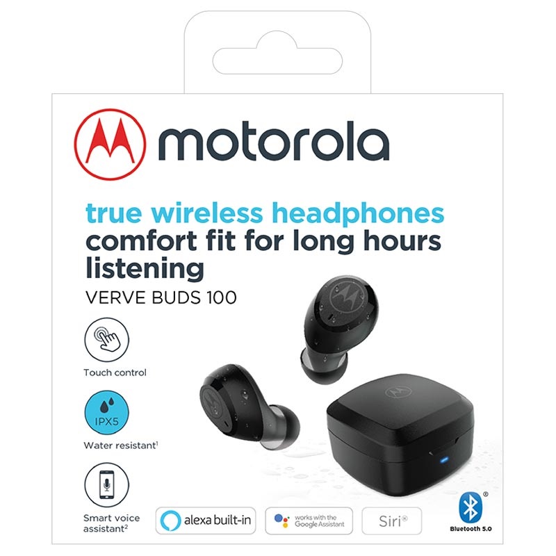 - Motorola Vervebuds Schwarz Kopfhörer True 100 Wireless