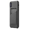 iPhone X / iPhone XS Mujjo Wallet Leder Cover