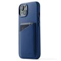 Mujjo Full Leder iPhone 11 Pro Max Wallet Schutzhülle - Blau