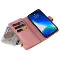 Mehrzweck-Serie iPhone 14 Pro Max Schutzhülle mit Geldbörse - Pink