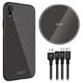 Nillkin Fancy iPhone XR Hulle / Qi Ladegerät / 3-in-1 Kabel