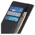 Nokia C2 2nd Edition Wallet Schutzhülle mit Magnetverschluss - Schwarz