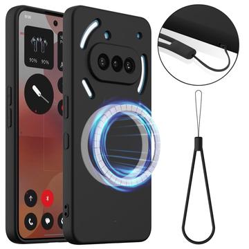 Nothing Phone (3a) Liquid Silikonhülle - MagSafe-kompatibel - Schwarz