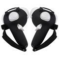 Oculus Quest 2 Schweißfeste Griffhüllen mit Riemen - Schwarz