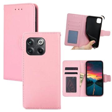 OnePlus 10T Wallet Schutzhülle mit Magnetverschluss - Pink