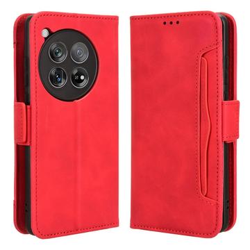 OnePlus 12 Wallet Hülle mit Kartenhalter - Rot